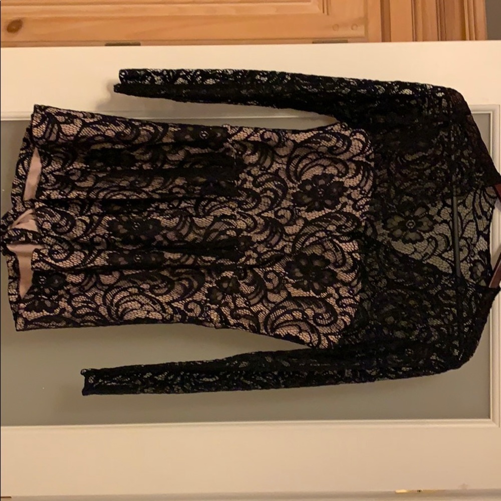 Black lace romper